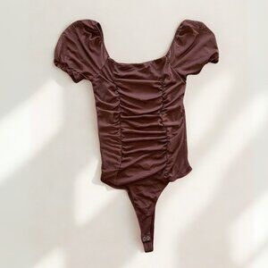 Liz & Sara Brown Bodysuit - Size XS
